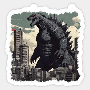 godzilla Sticker